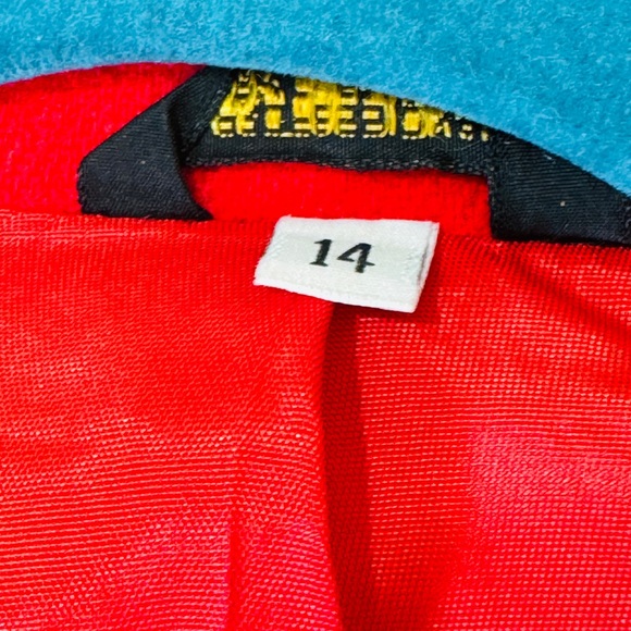 100% Wool Red Casual Blazer Size 14 - Picture 10 of 12